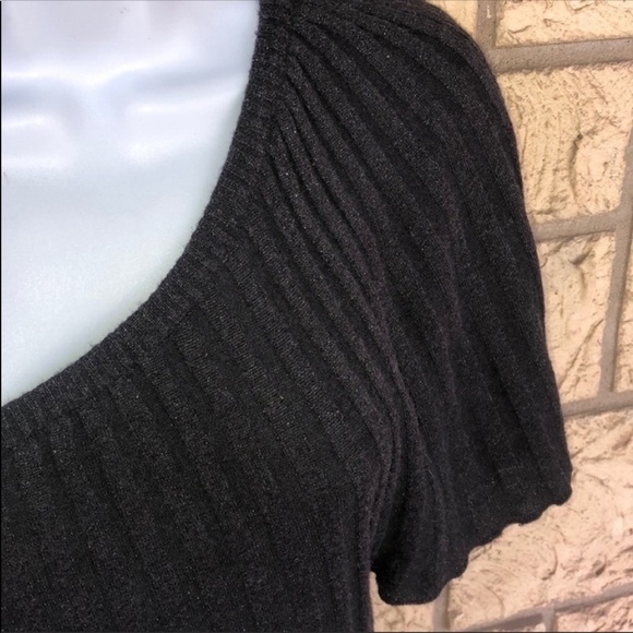 Top Blouse Off shoulder Black & Silver Glitter  
Cold Shoulder Sexy Night Out - Picture 3 of 8